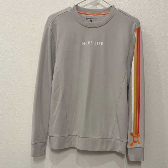 Orangetheory Tops - Orangetheory Gray Sweatshirt with Orange Accents